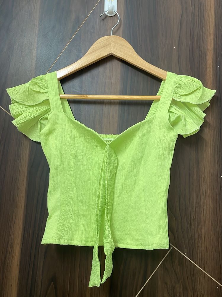 Fluorescent Green Crop To