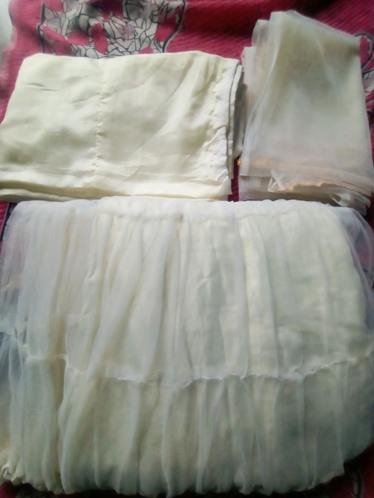 Today Price Is Only 250 Rs Beautiful White Gown