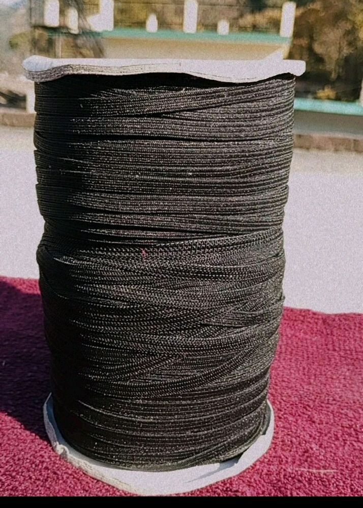 Black Knitted Elastic Roll 200 Meter