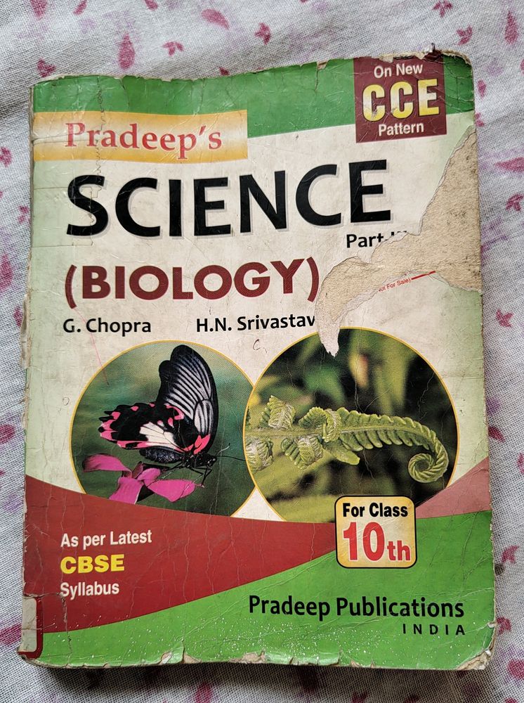 Pradeeps Biology Book For Class 10th