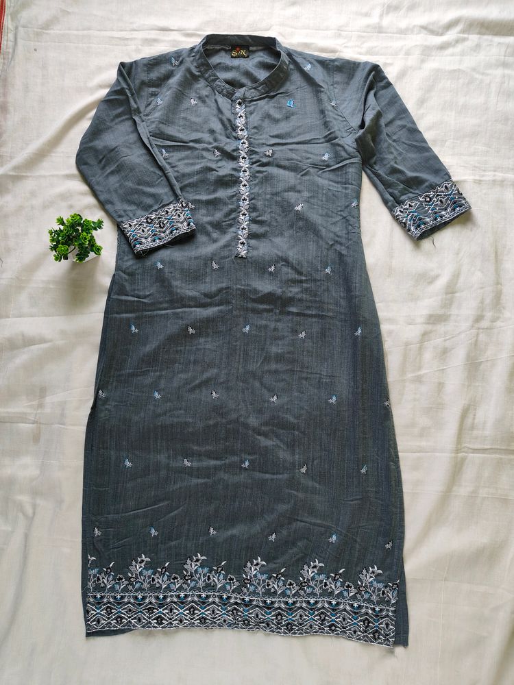 Grey Colour Kurti