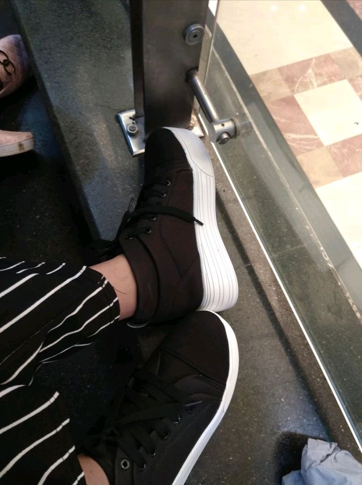 Black Heel Sneakers