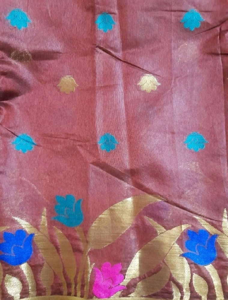 Grand Festive Silk Cotton Saree with Blouse