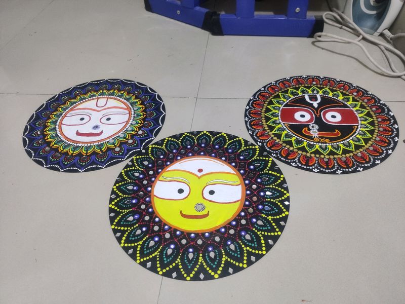 Lord Jagannath, Subhadra And Balaram