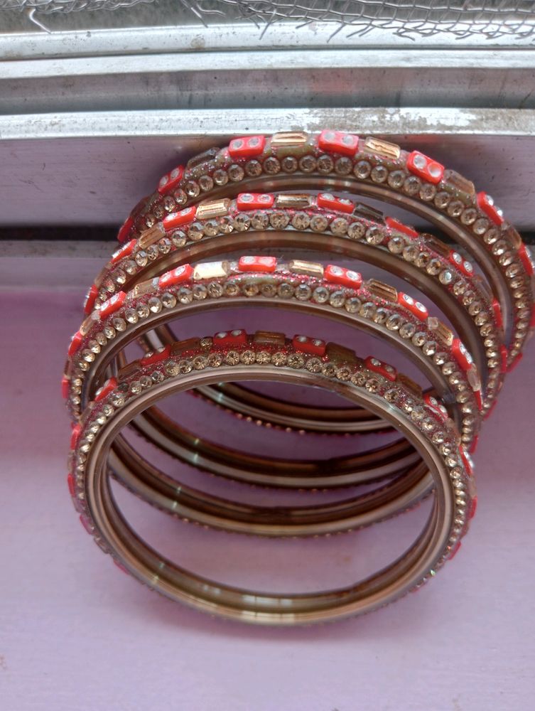 Red And Golden Bangles