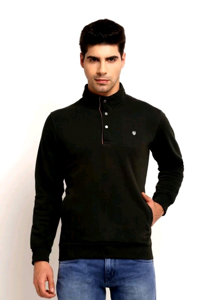 Men Full Sleeve Solid Sweatshirt