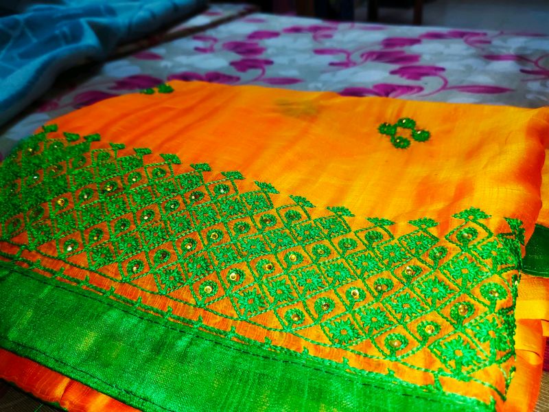 Embroidery Saree