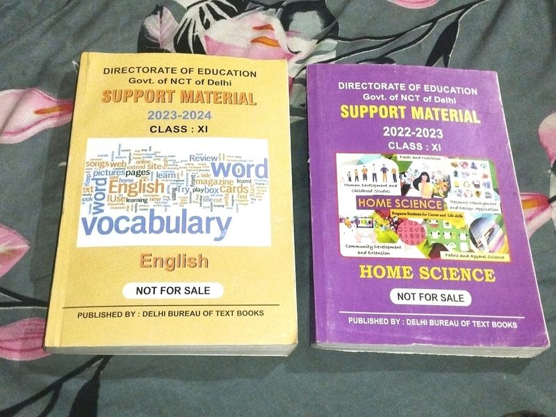 Support Material Of English & Homescience Class11