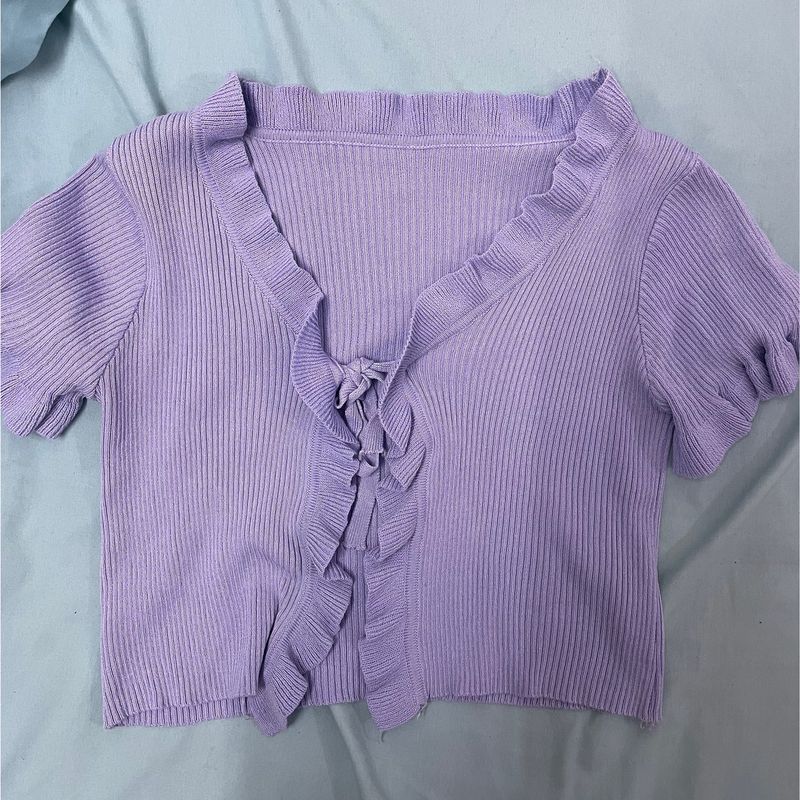 Lavender Crop Top