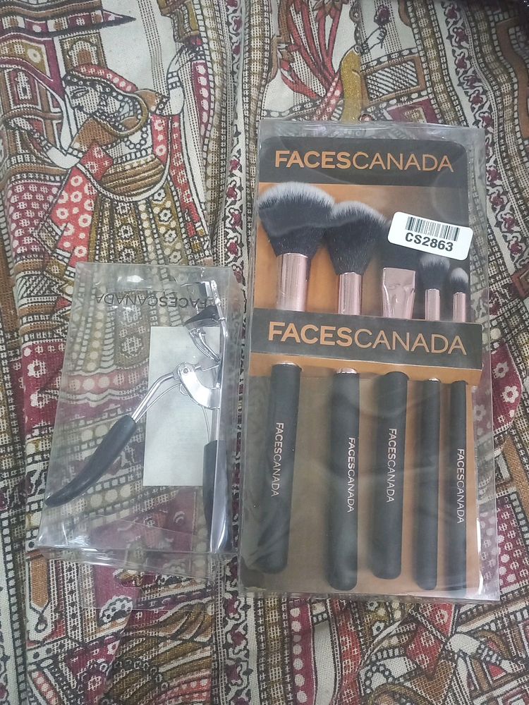 Facescanada Original Makeup Brushes And Eye Curler