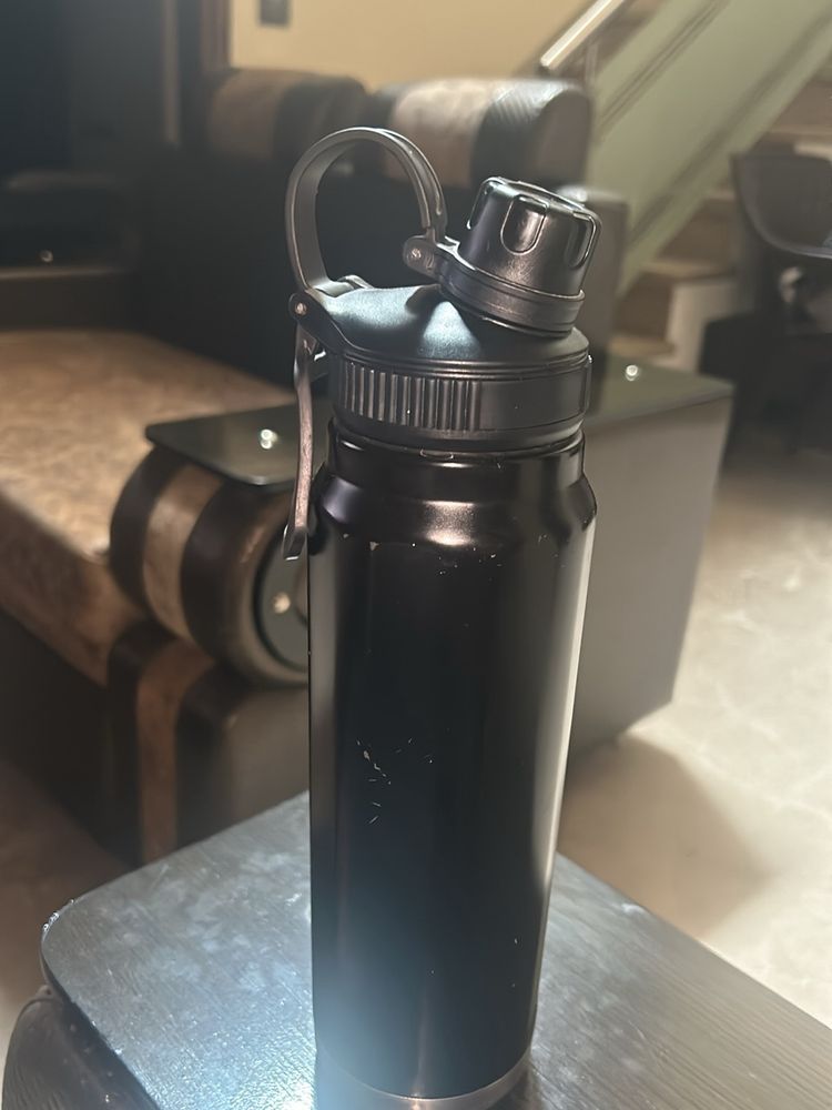 Black Steel Water Bottle