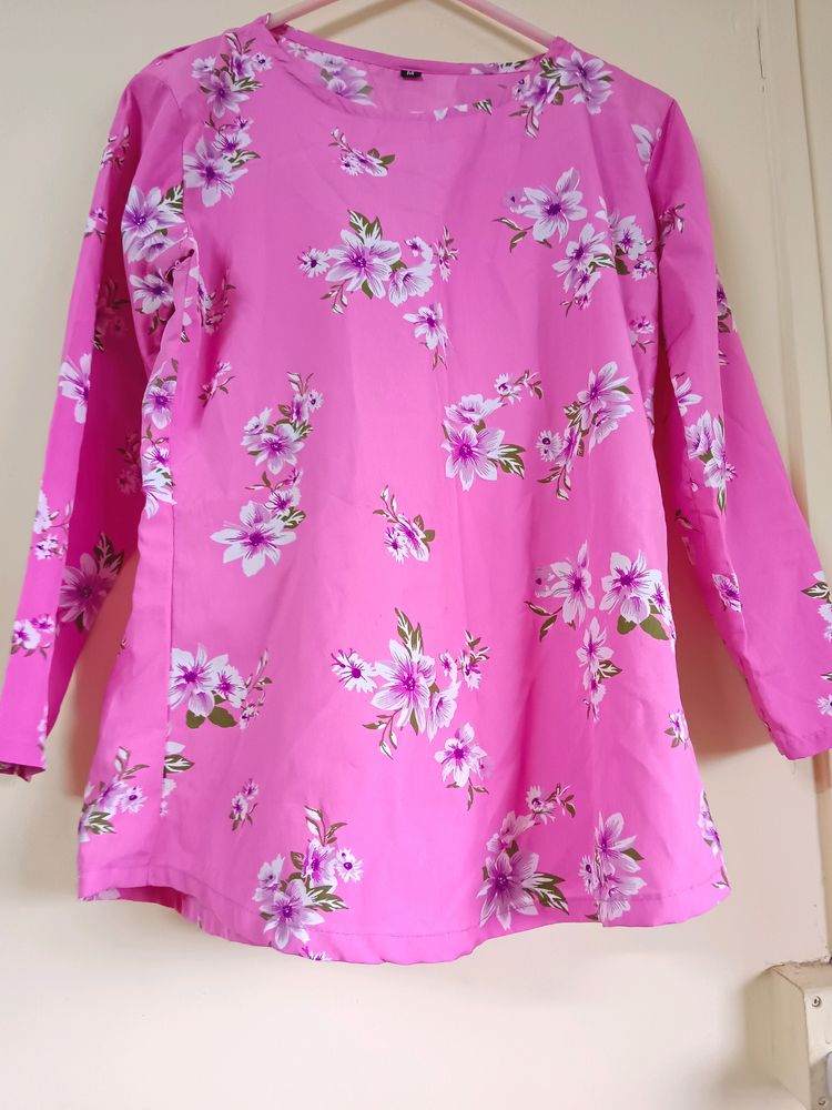 M Size Pink Casual Wear