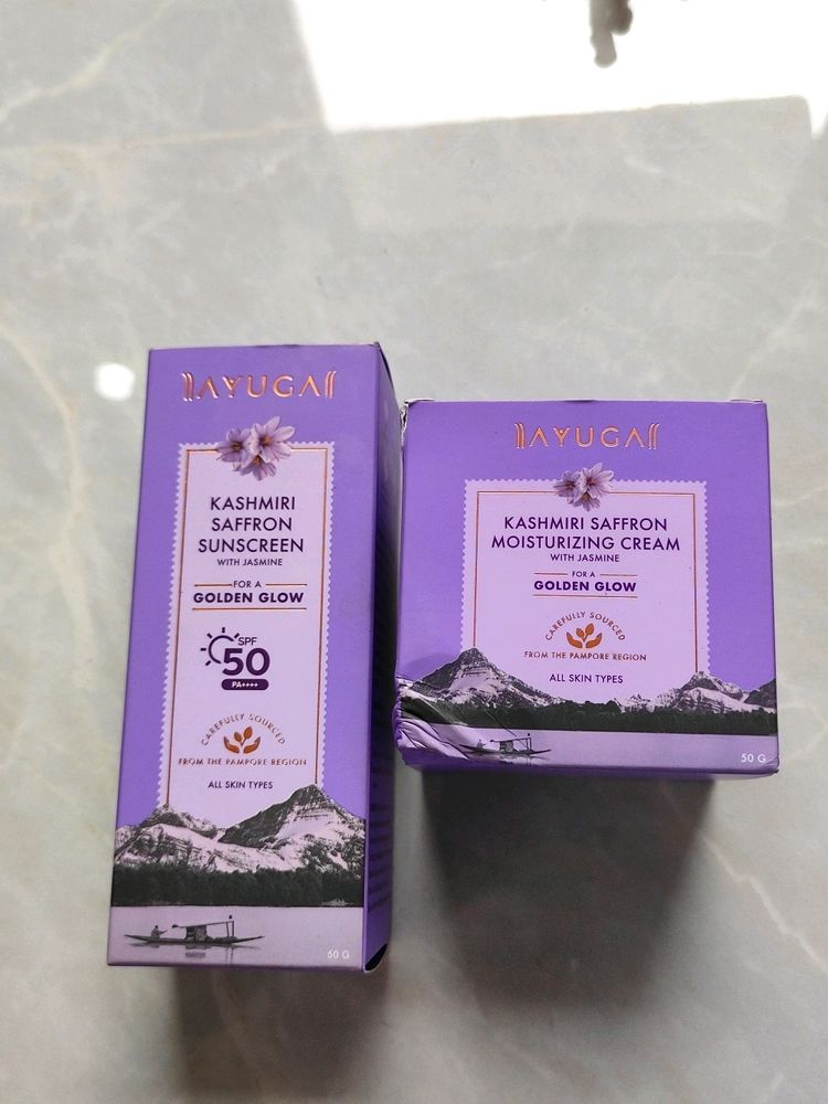 Ayuga Saffron Moisturizer And Sunscreen