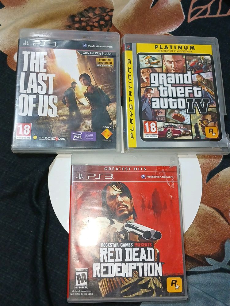 RDR,LAST OF US,GTA4