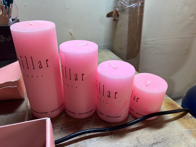 Candle Set Of 4 Pillar Candles