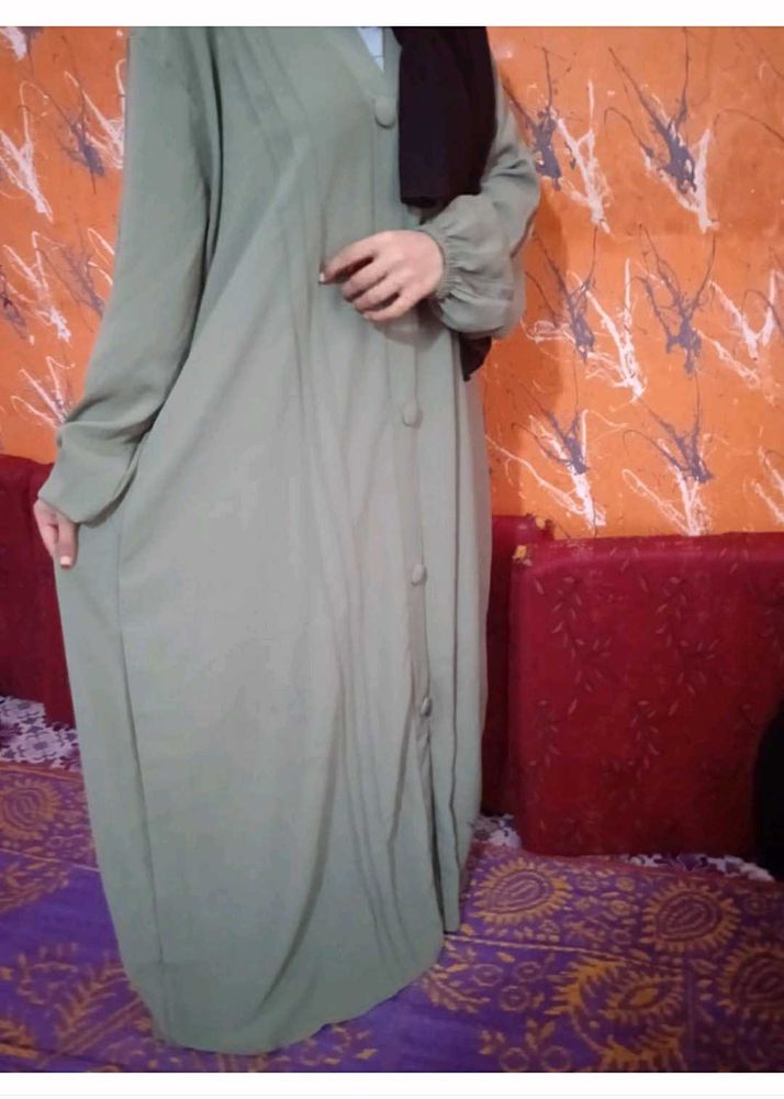 Light Green Colour Abaya