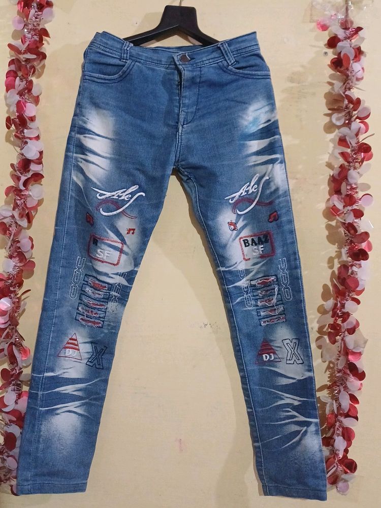 Denim Jeans For 26 Waist Boy