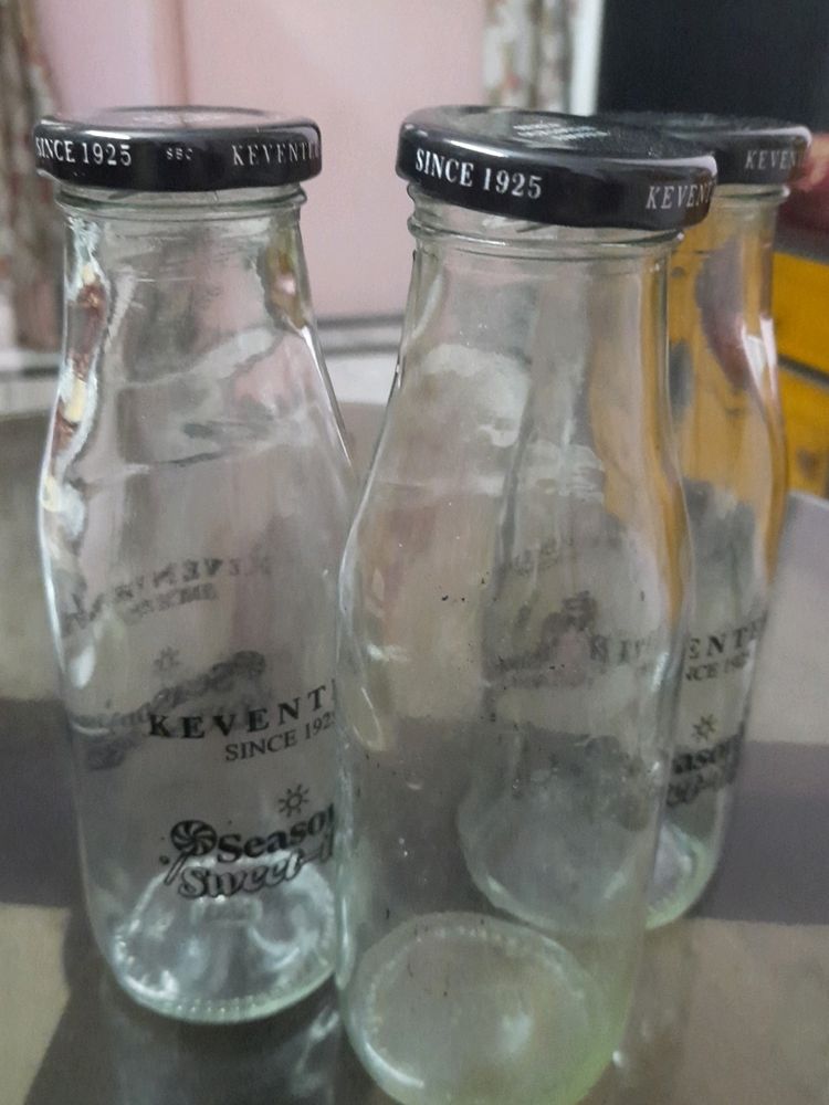 Empty Milkshake Bottles