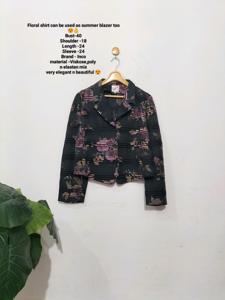 Shirt Cum Summer Blazer 🖤