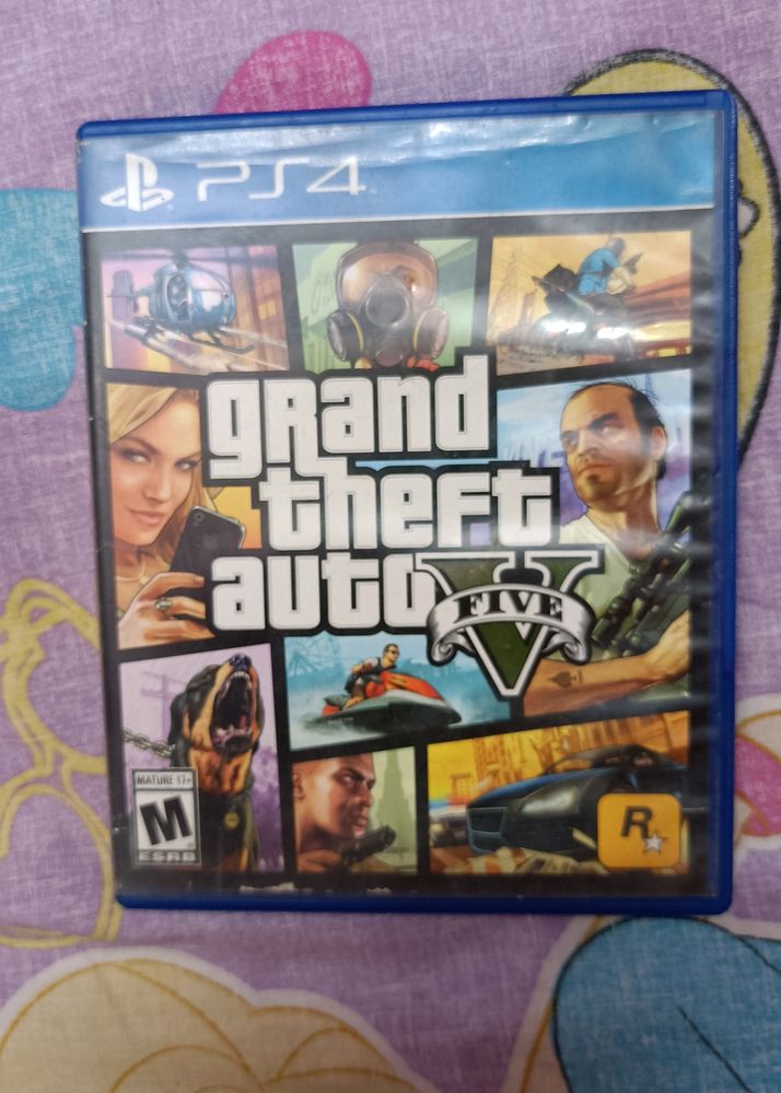 🎮 GTA 5 PS4 CD Cover