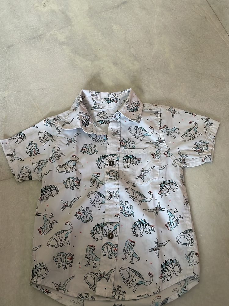 Kids Zara Shirt ,pantalooon Junior Shorts