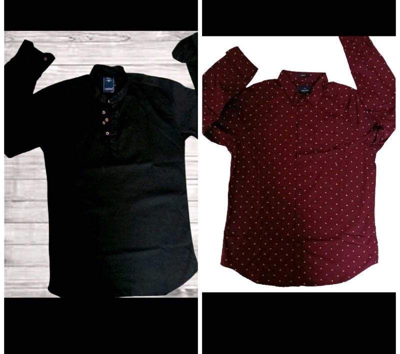 Diwlai Sale😍2 Men Shirts For College And Office