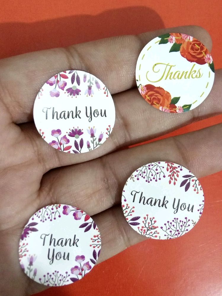 160 Thankyou Stickers Of 26 mm
