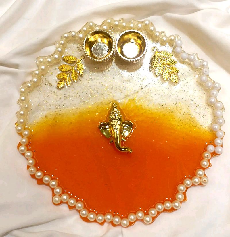 Resin Diwali Platter ,,Key Ring & Bookmark Combo