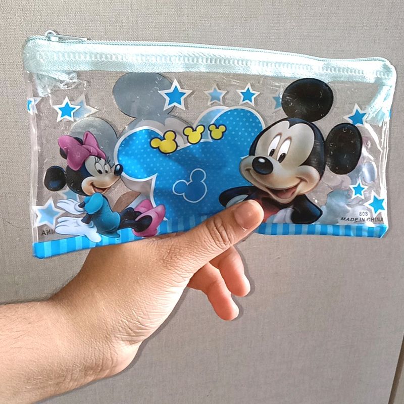 Mickey Mouse Pouch(FREE STATIONERY)