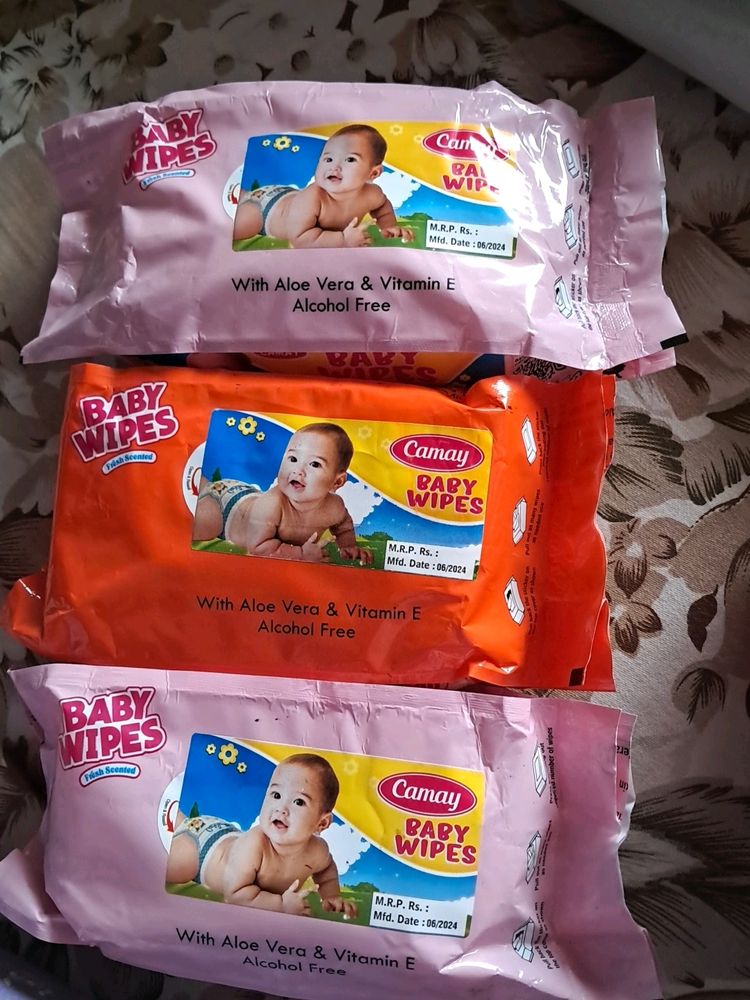 Pack Of 3 CAMAY BABY WIPES