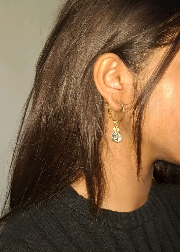 Coin Dangler Earring