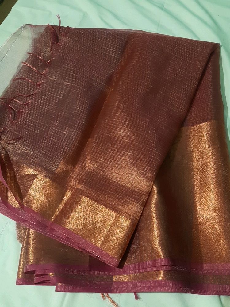 Light Weight Copper silk Saree