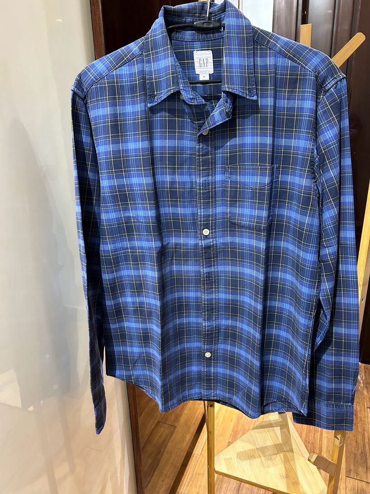 Gap Navy Check Shirt