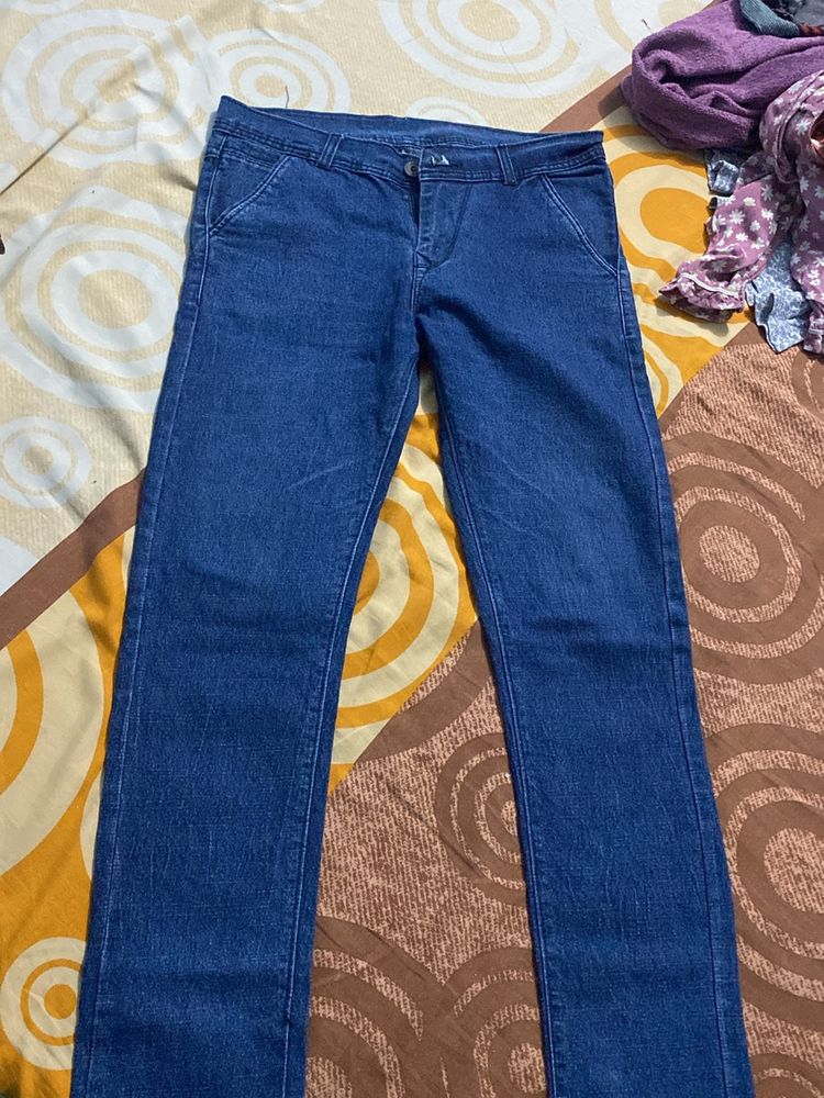 mens blue denim new condition