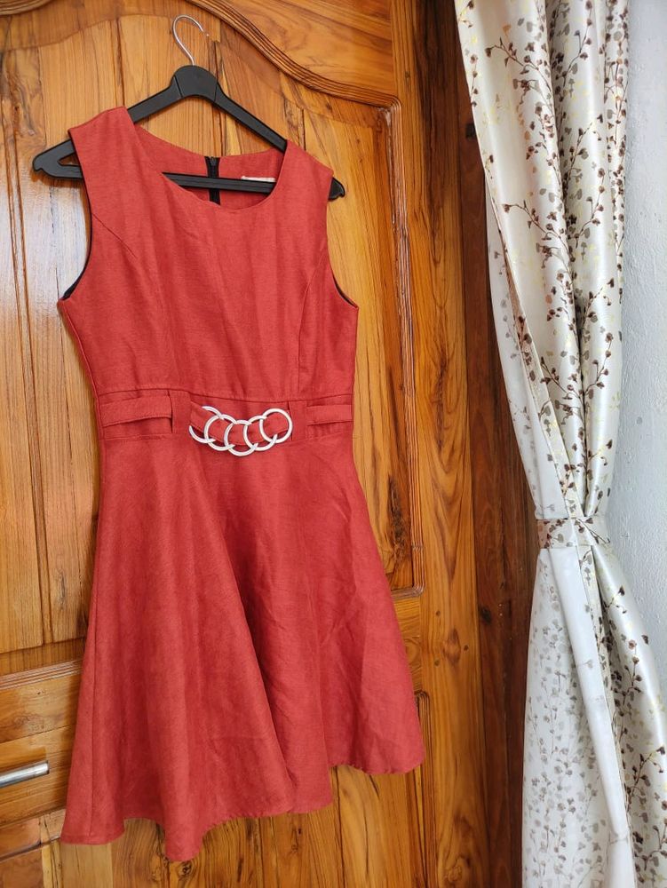 Red Women Mini One Piece Dress