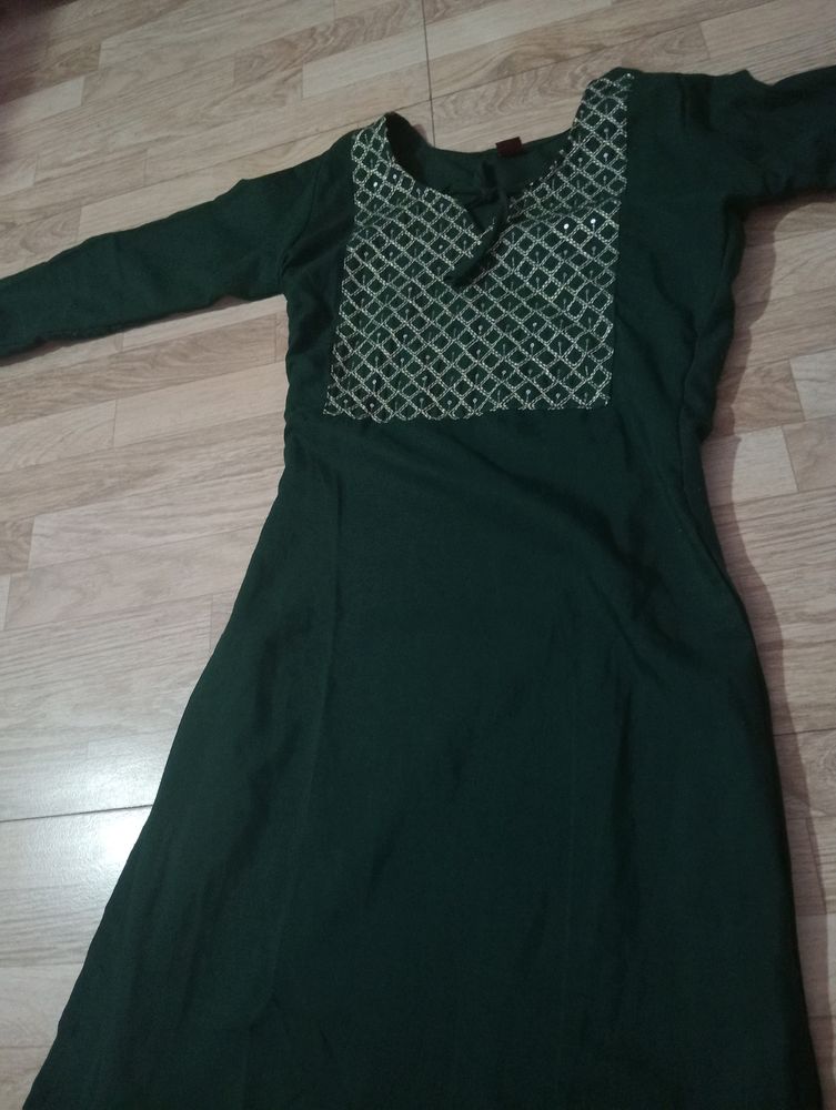 Green Kurti Rarely Used