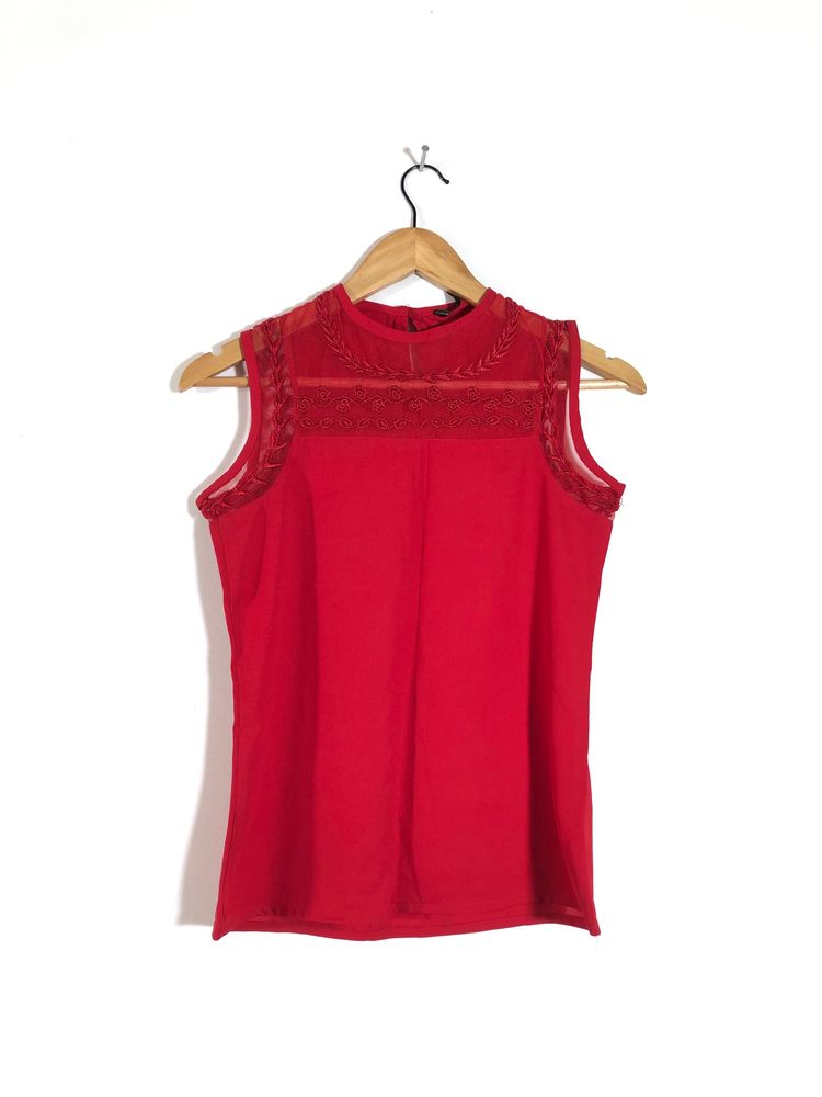 Red Casual Top(Women’s)