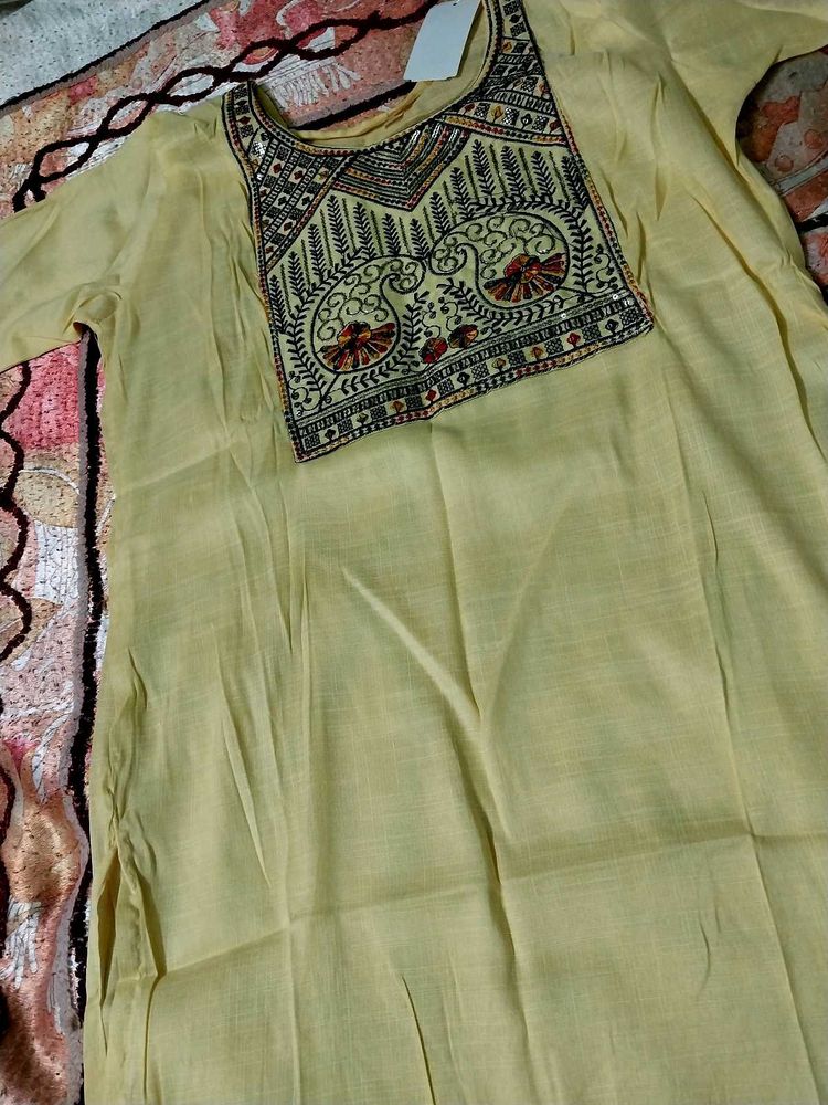 Yellow Kurti