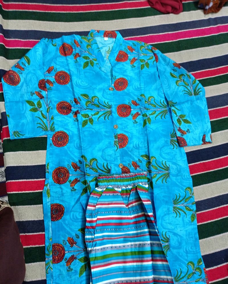 kurti plazo set