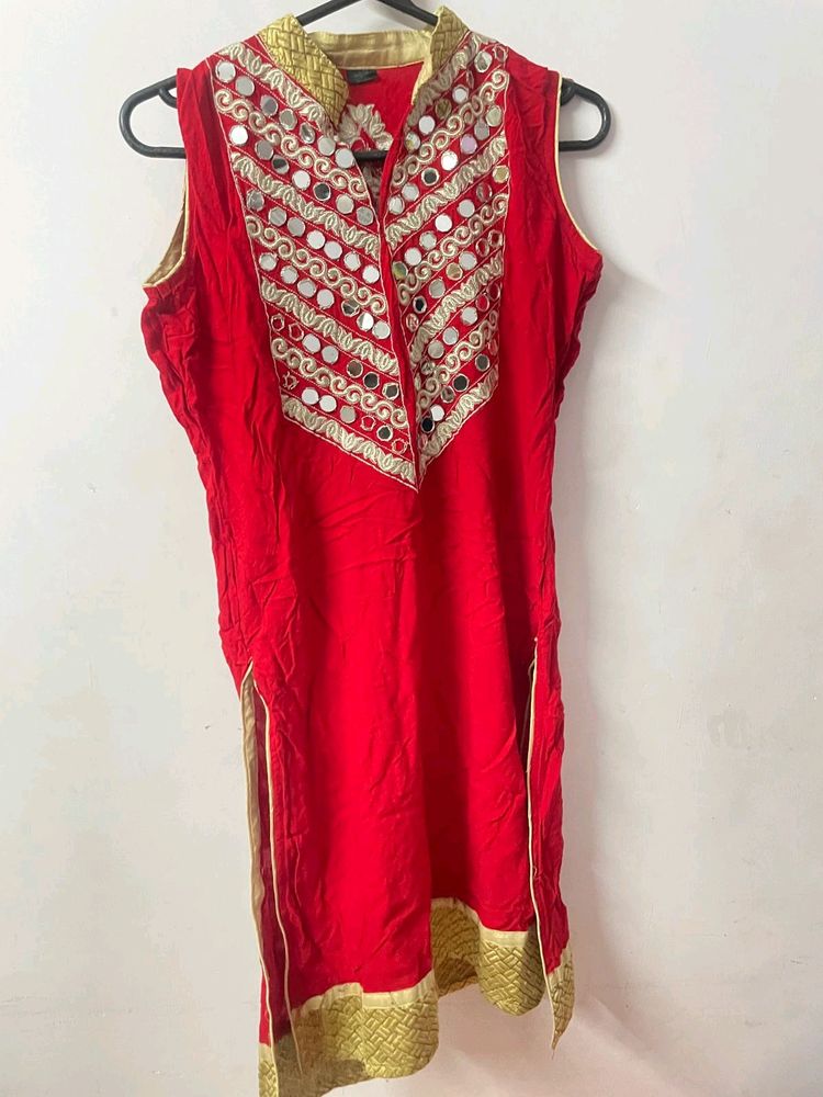 Mirror Work Kurta