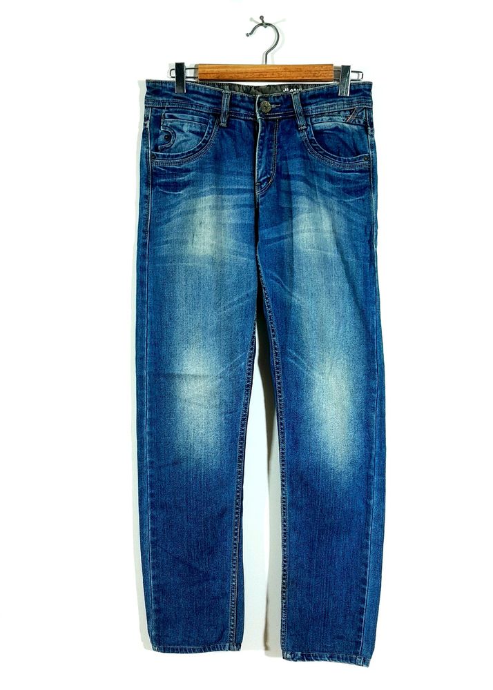 Mid Blue Faded Jean's For Men's