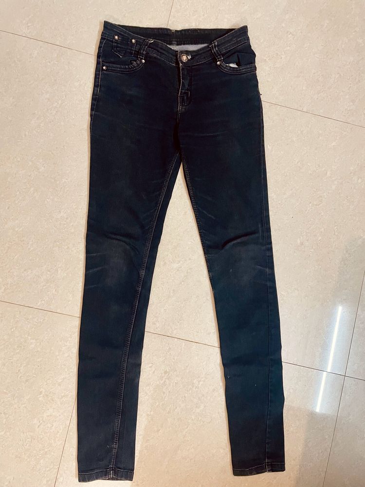 Black Charcoal Denim Jeans