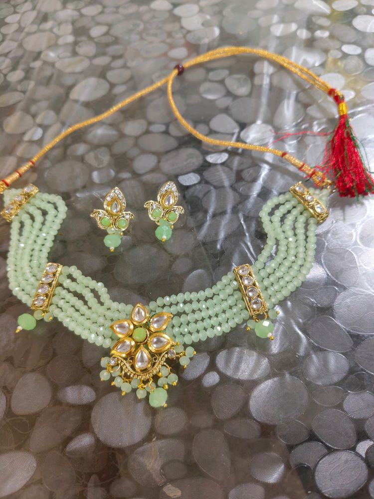 Choker And Earrings Set