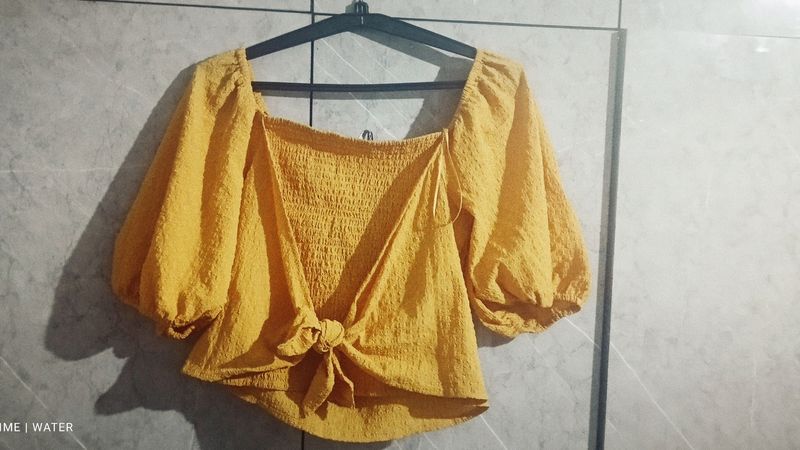 Zudio Mustard Smokey Top