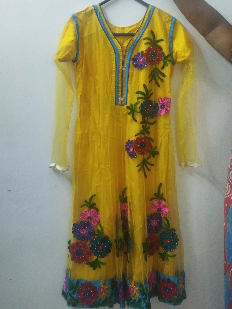 Anarkali Net Kurti