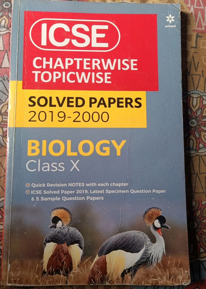 Icse Chapterwise Topicwise Solved Papers Arihant