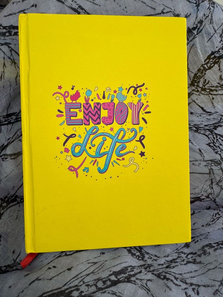 Yellow Floral Inspirational Journal Diary(book).