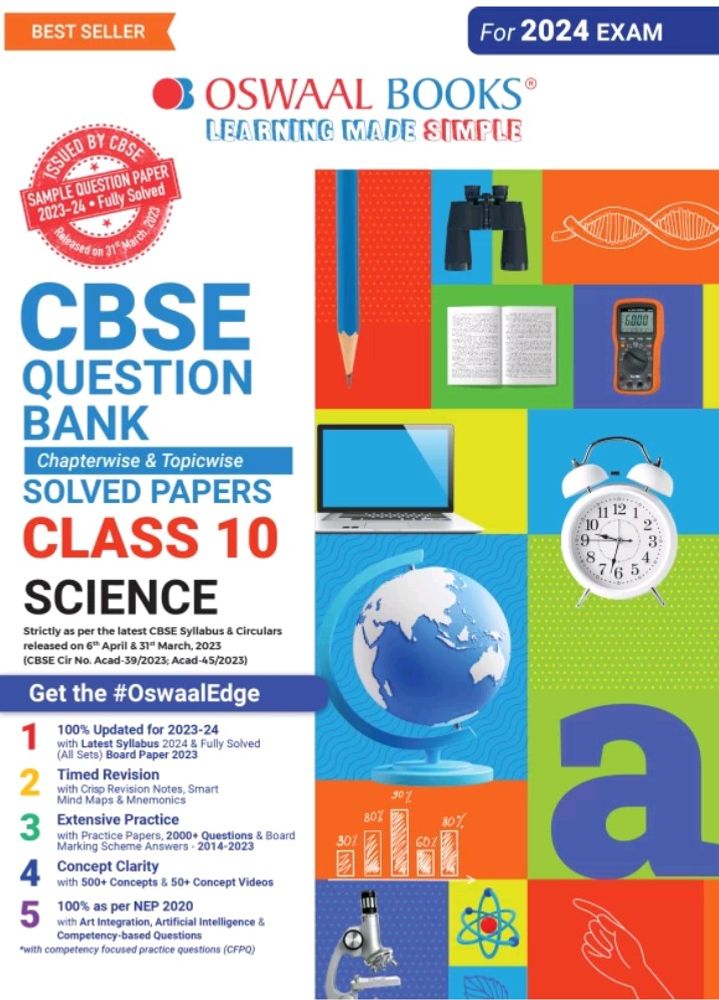 Oswal Science Questions Bank With SOLUTIONS