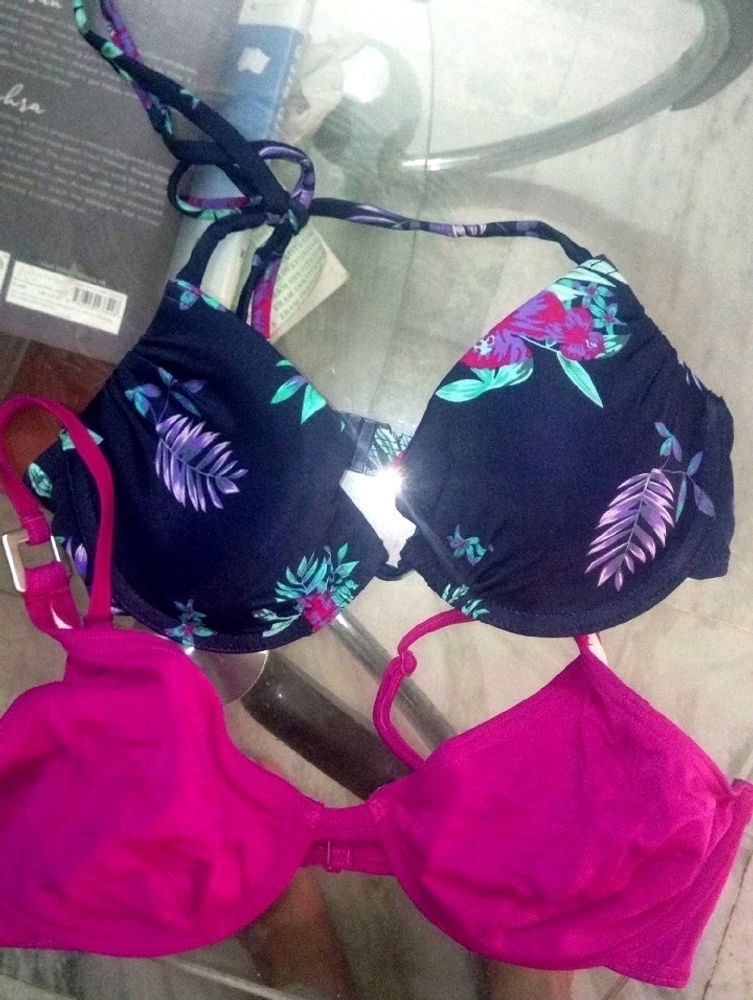 Bra  (pink And Blue)