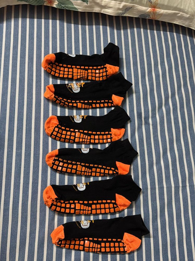 Anti Grip Socks Set Of 3 (6pcs)